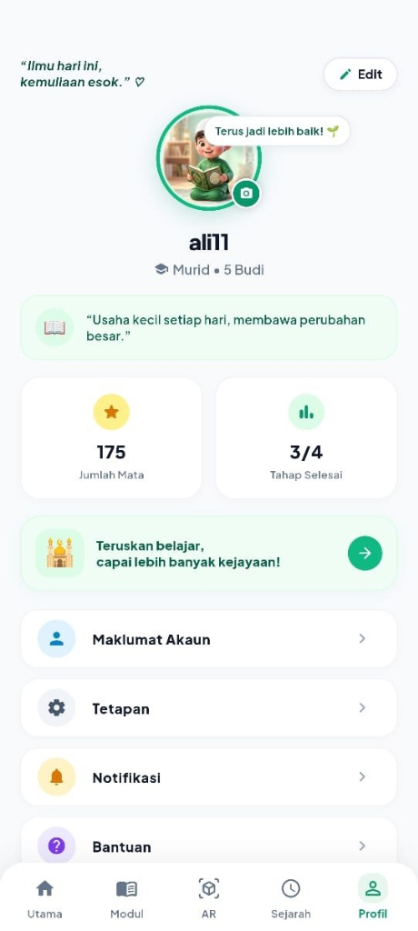 Profil Murid & Kemajuan
