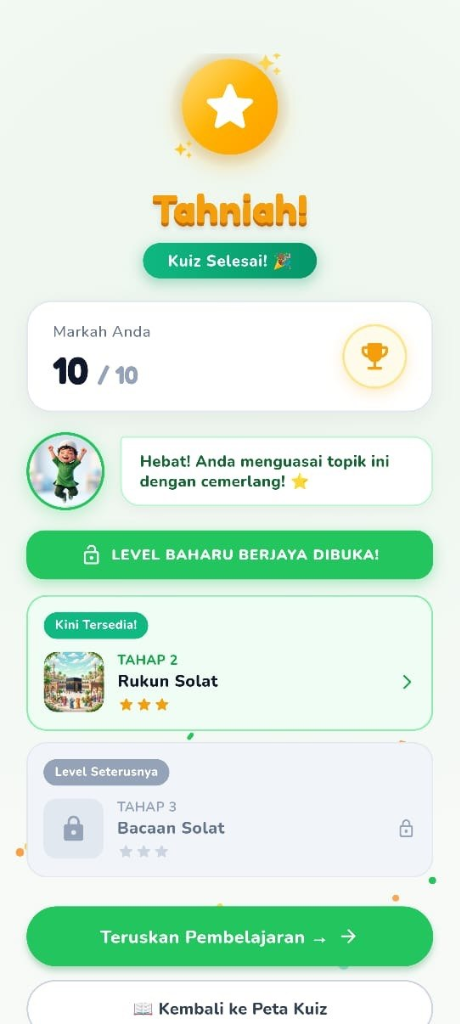 Keputusan Kuiz & Markah